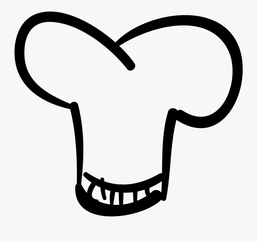 Chef Hat Hand Drawn Tool - Chefs Hat Drawing Png, Transparent Clipart