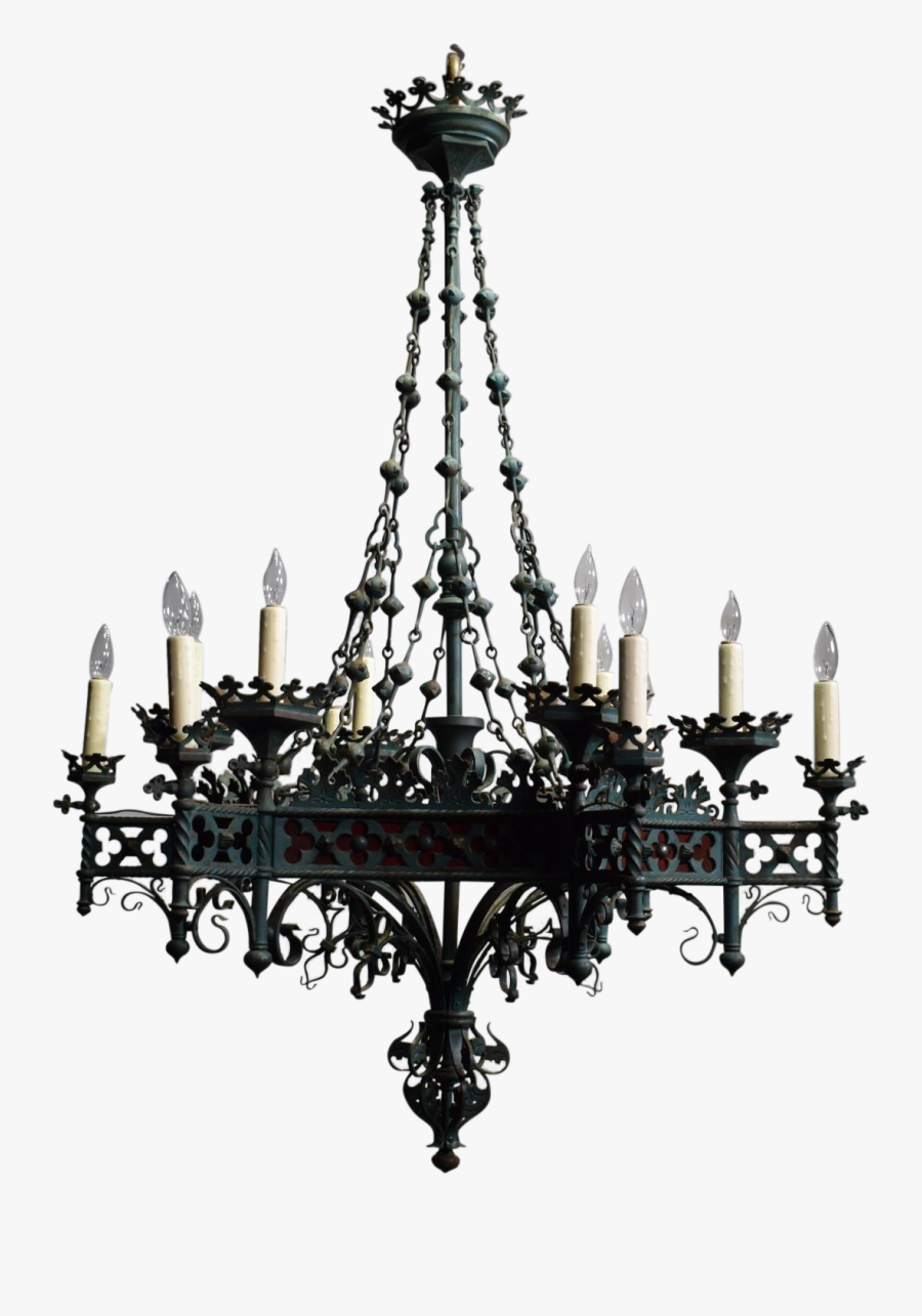 Transparent Chandelier Clipart - Gothic Revival Antique Mirrors, Transparent Clipart