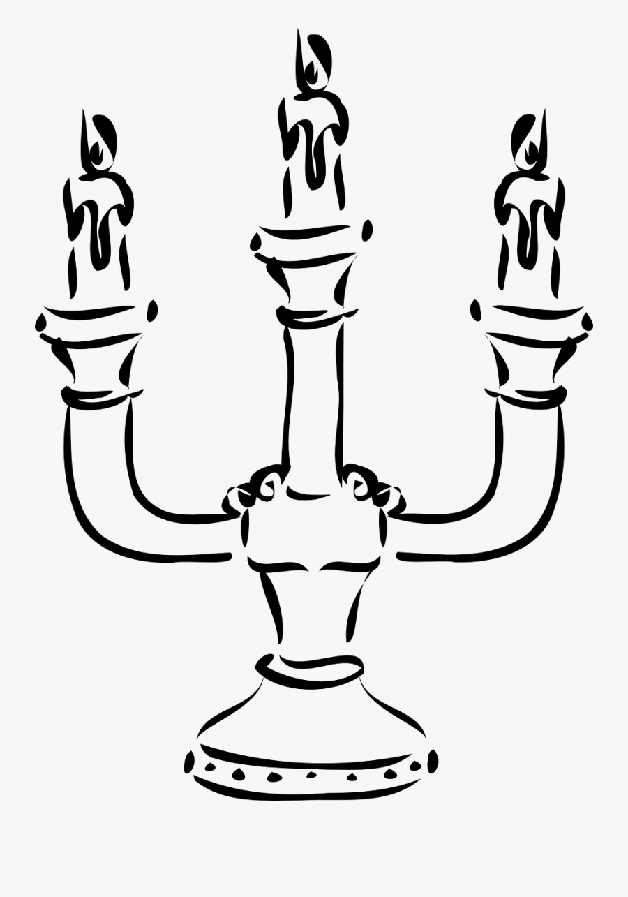 Transparent Candelabra Png - Candelabra Clip Art, Transparent Clipart