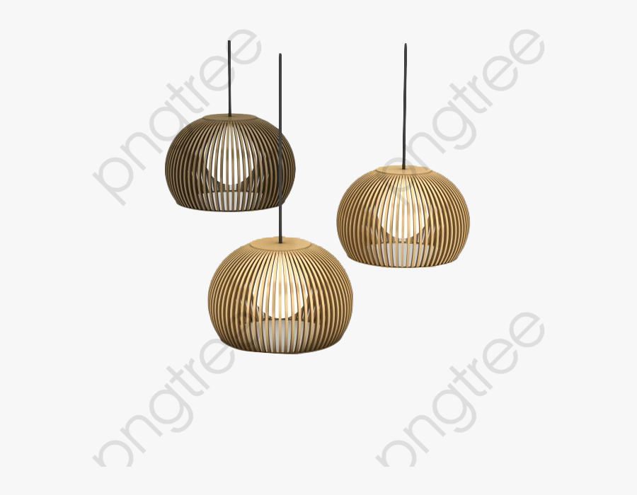 Minimalist Wood Lamp Shade - Luminária Simples Para Sala, Transparent Clipart