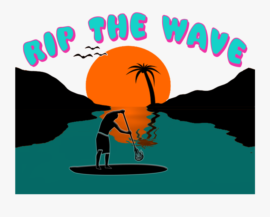 Transparent Cartoon Waves Png - Sunset Clip Art, Transparent Clipart