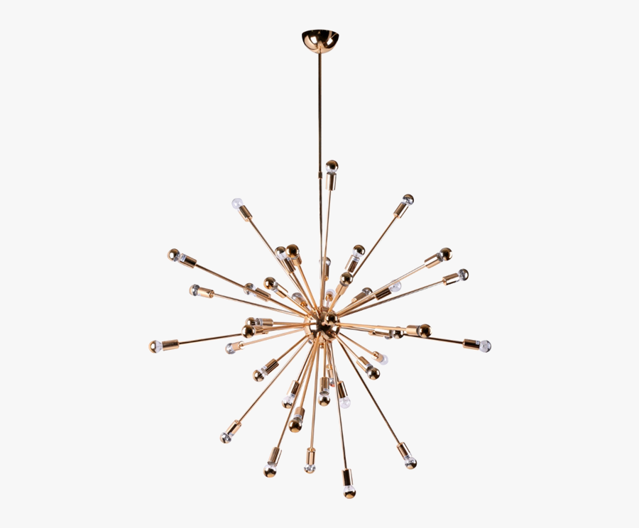 Gold Chandelier Png - Modern Gold Chandelier Png, Transparent Clipart