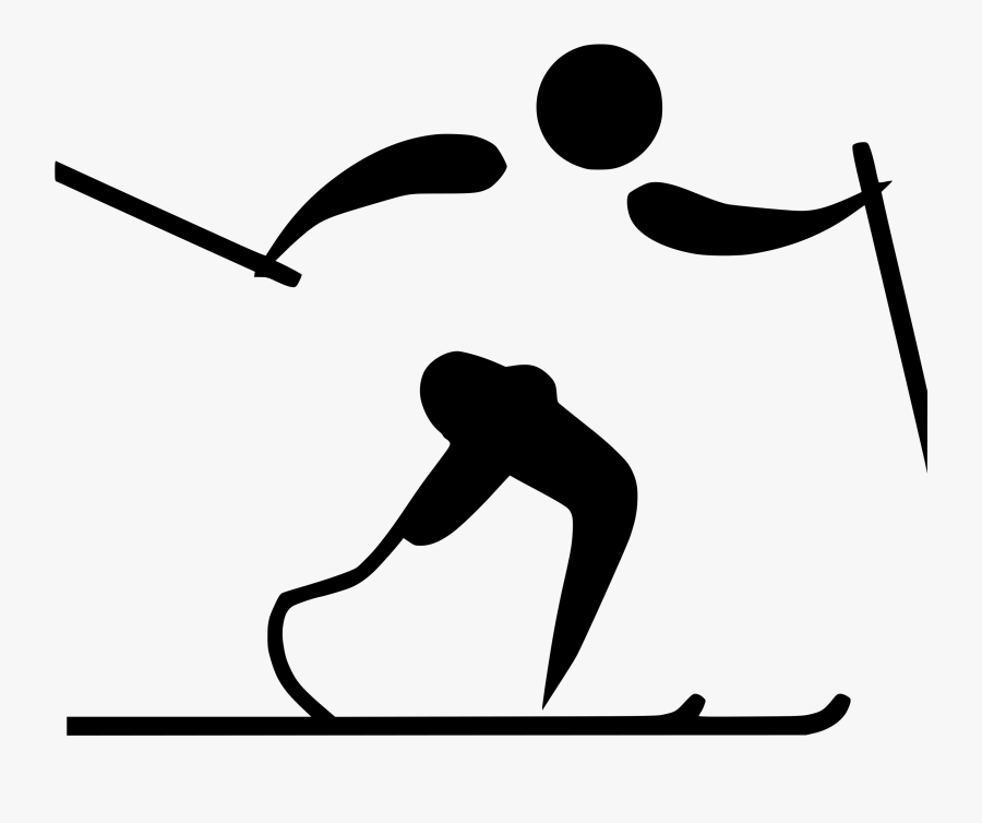 File - Cross-country Skiing - Paralympic Pictogram - Nordic Ski Clip Art, Transparent Clipart