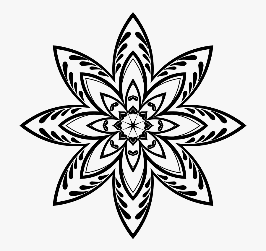 Vintage Snowflake Clipart - Snowflake Silhouette, Transparent Clipart