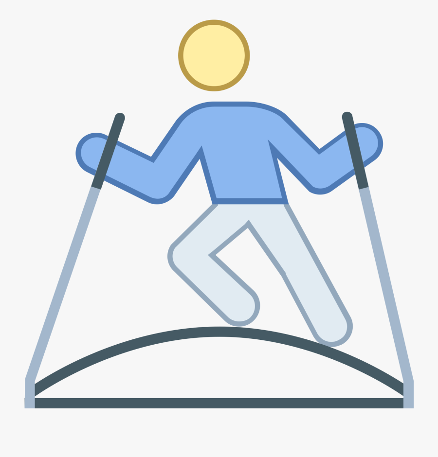 Ski Simulator Icon, Transparent Clipart