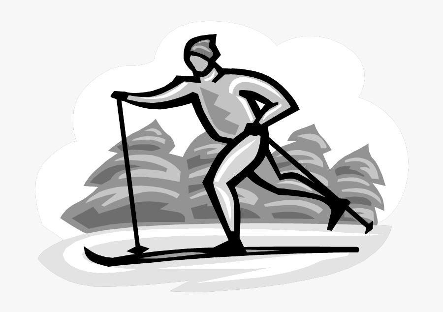 Skiing, Transparent Clipart