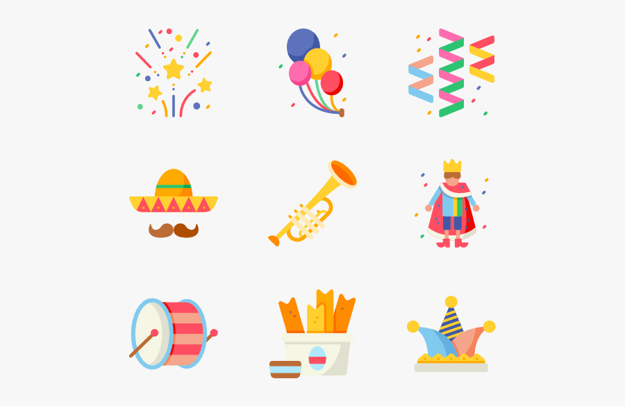 Icons Free Vector - Party Music Vector Png, Transparent Clipart