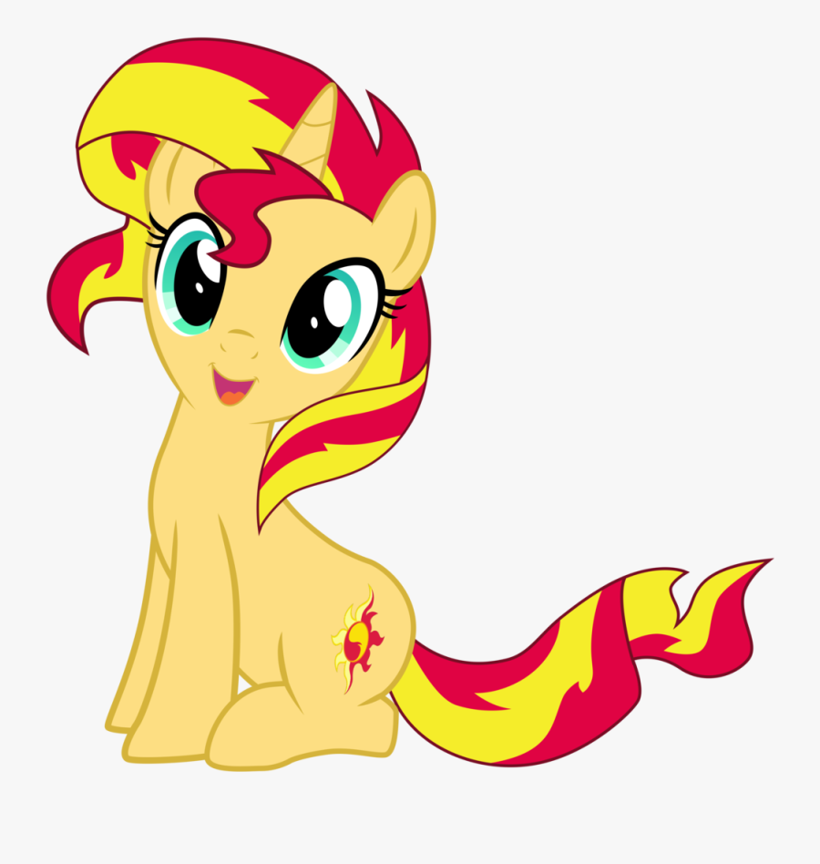 Mlp Sunset Shimmer Cute By Luke262 D7zrrj6 - Little Pony Sunset Shimmer, Transparent Clipart