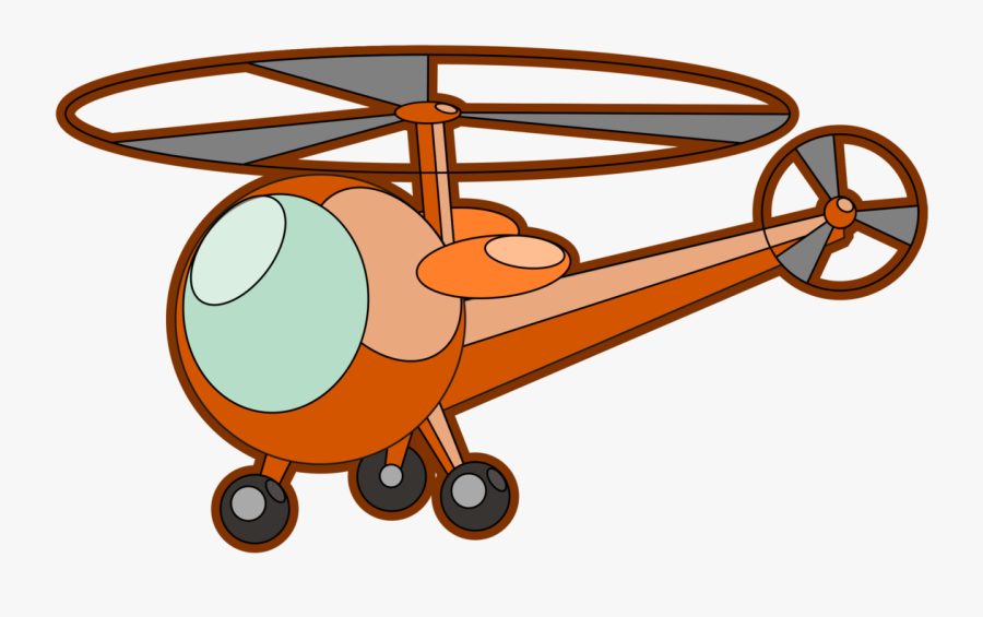 Helicopter - Cartoon Helicopter, Transparent Clipart