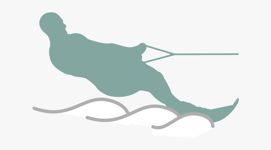 Skier Turns, Transparent Clipart