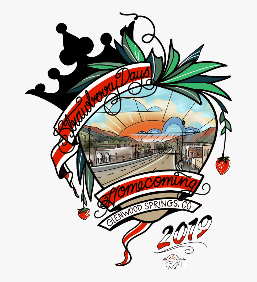 2019 Logo-color - 2019 Strawberry Days Glenwood, Transparent Clipart