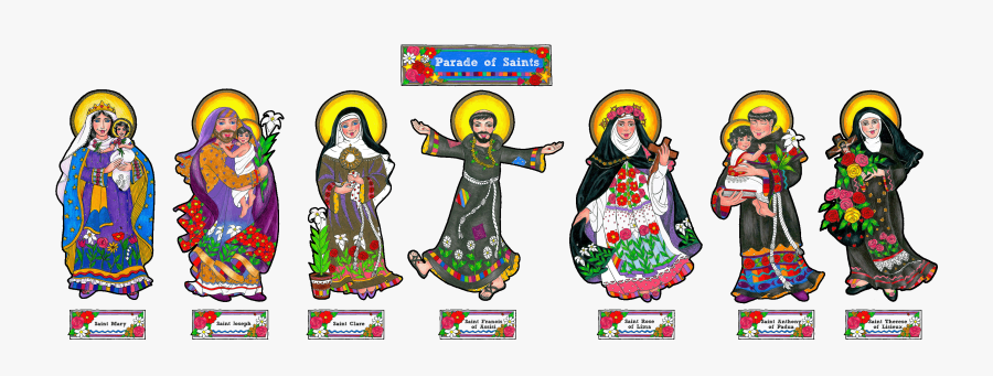 Parade Of Saints Cartoons, Transparent Clipart