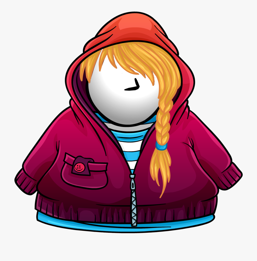 Official Club Penguin Online Wiki - Club Penguin Girl Hoodie, Transparent Clipart