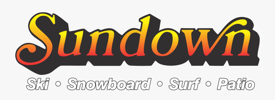 Sundown Ski And Surf Logo, Transparent Clipart