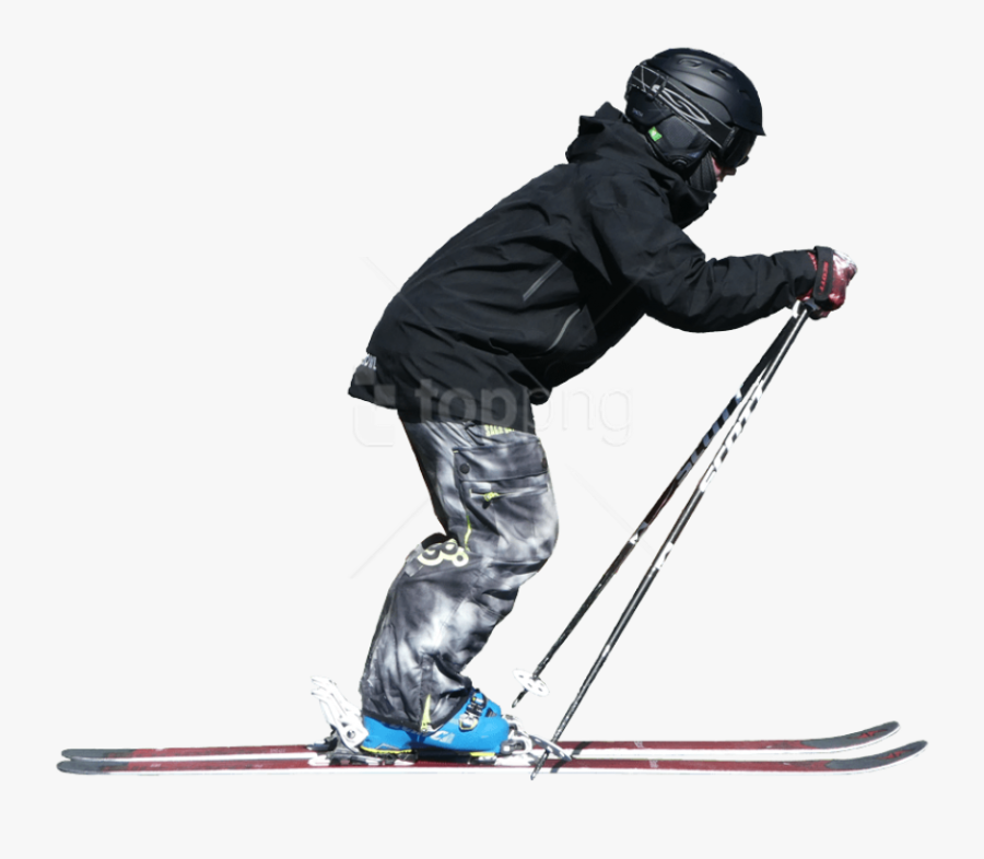 Download Skiing Clipart Png Photo - Skiing Person Transparent Background, Transparent Clipart