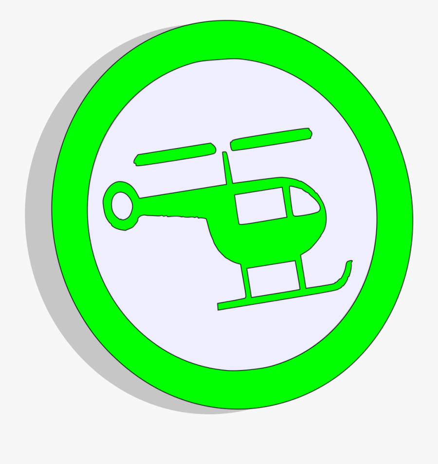 Helicopter Symbol, Transparent Clipart