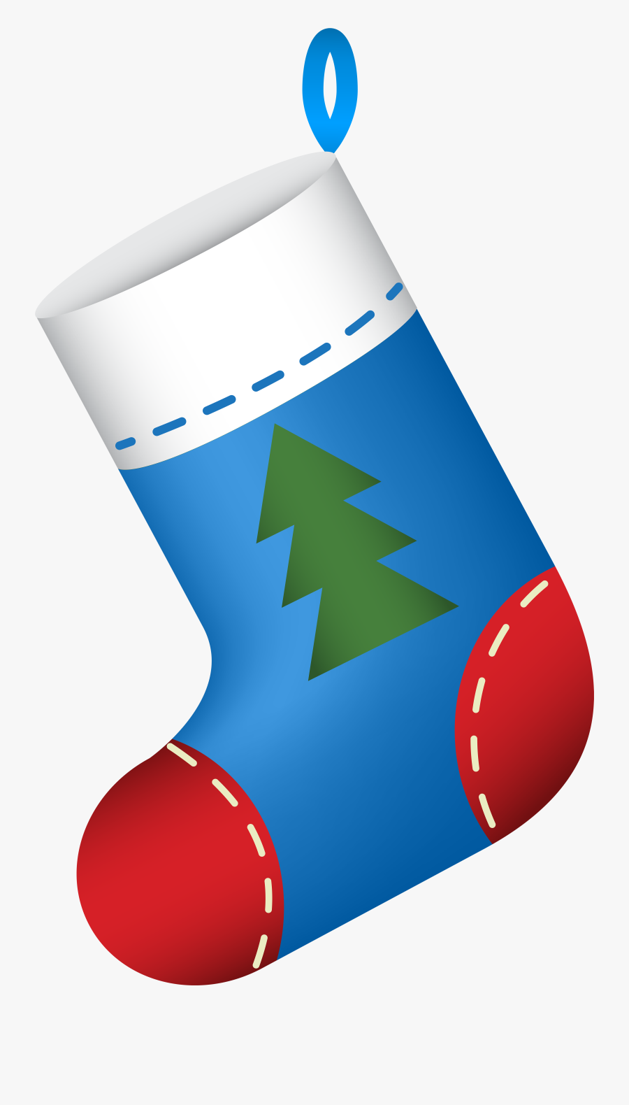 Christmas Stocking Blue Png Clip Art Gallery - Blue Christmas Stocking Clipart, Transparent Clipart