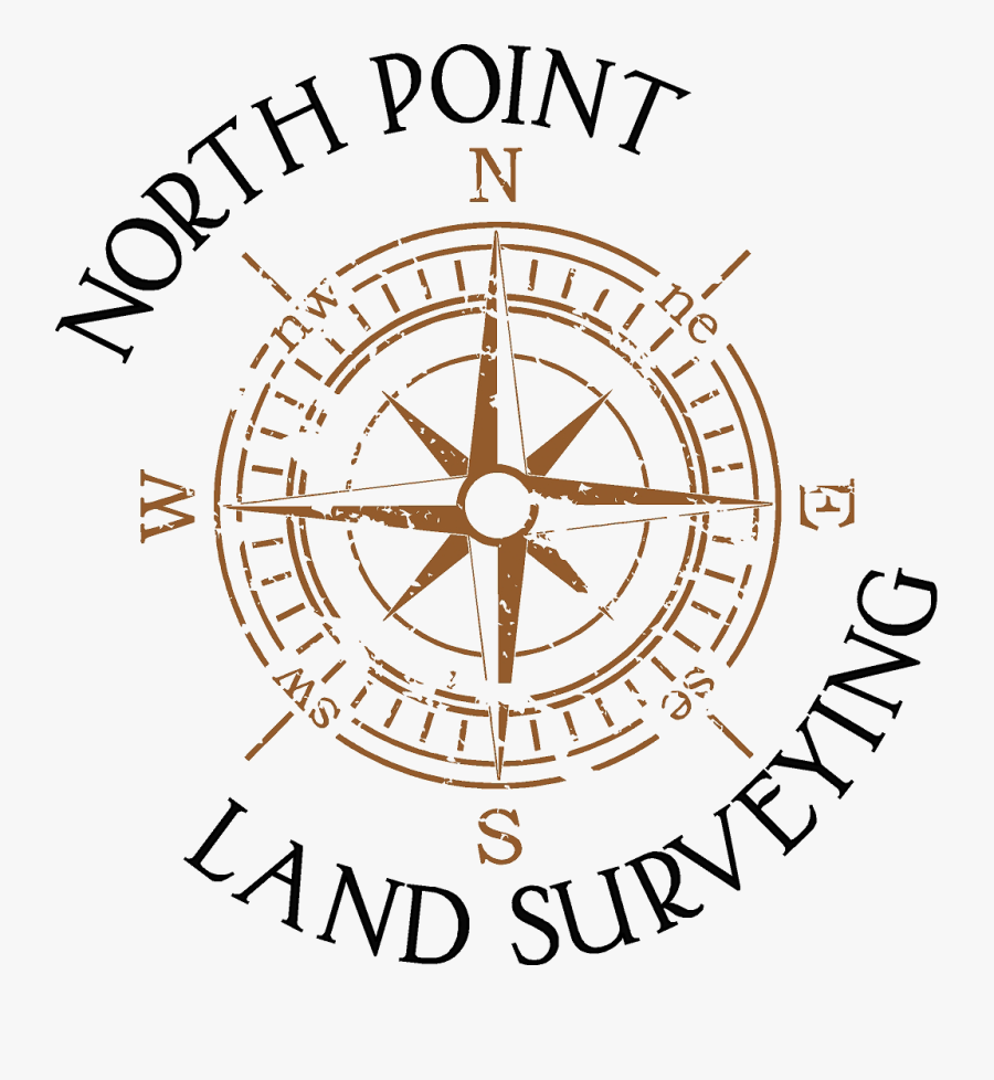 North Point Land Surveying Is A Professional Land Surveying - Blue Compass, Transparent Clipart