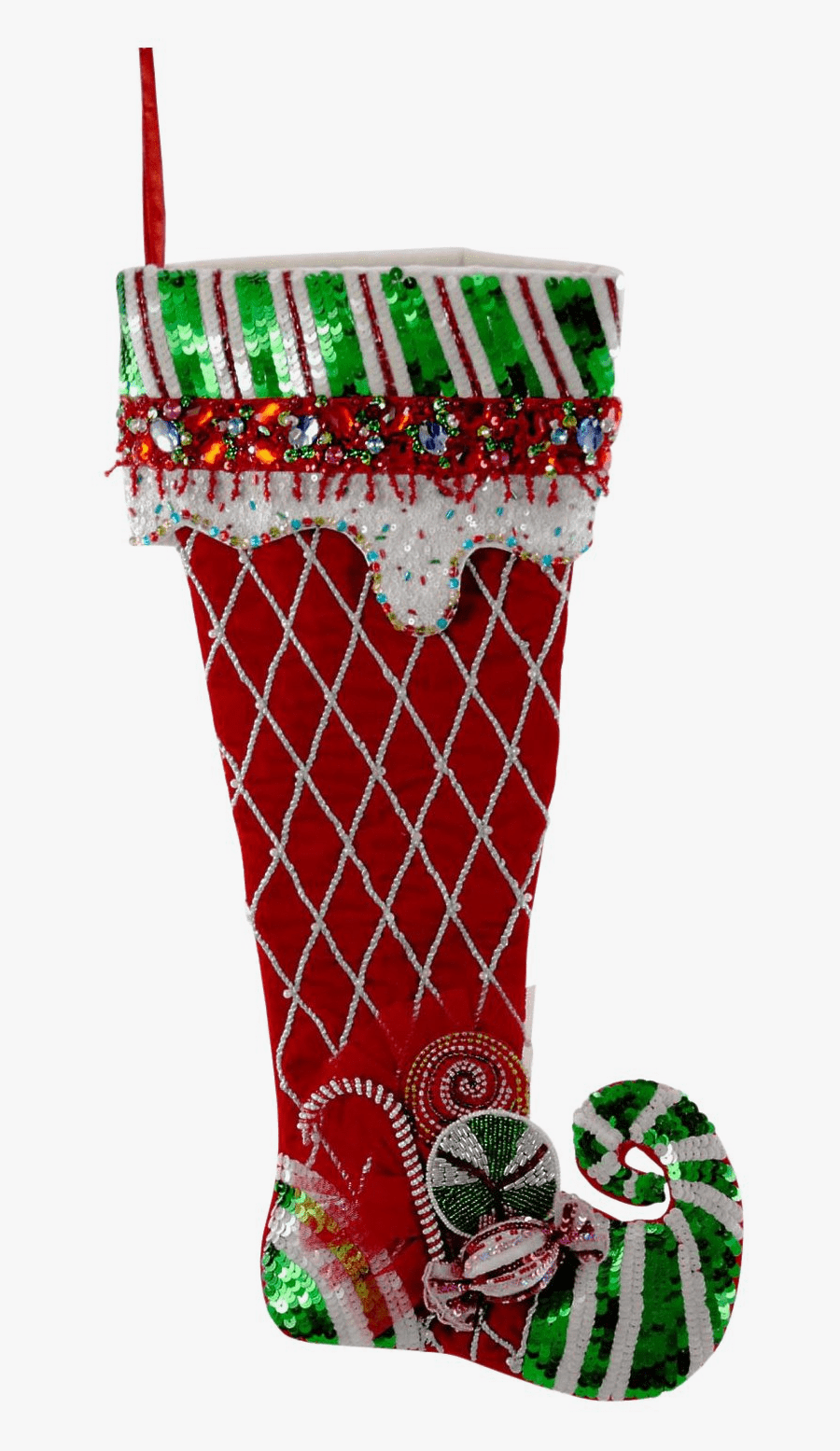 Christmas Stocking, Transparent Clipart