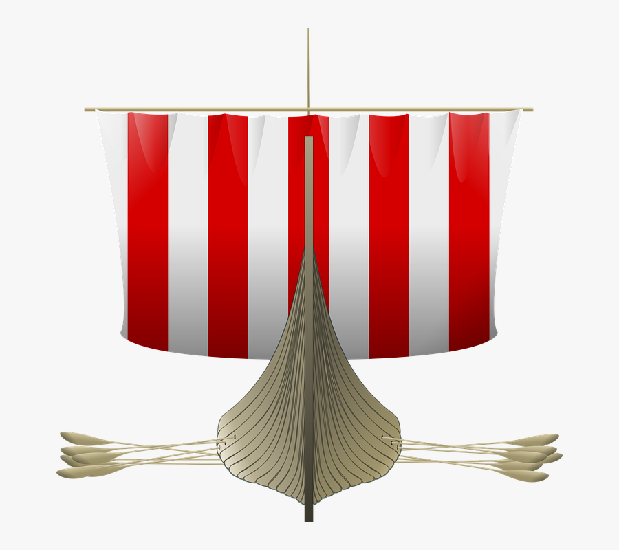 Free Vector Viking Longship Clip Art - Viking Longship, Transparent Clipart