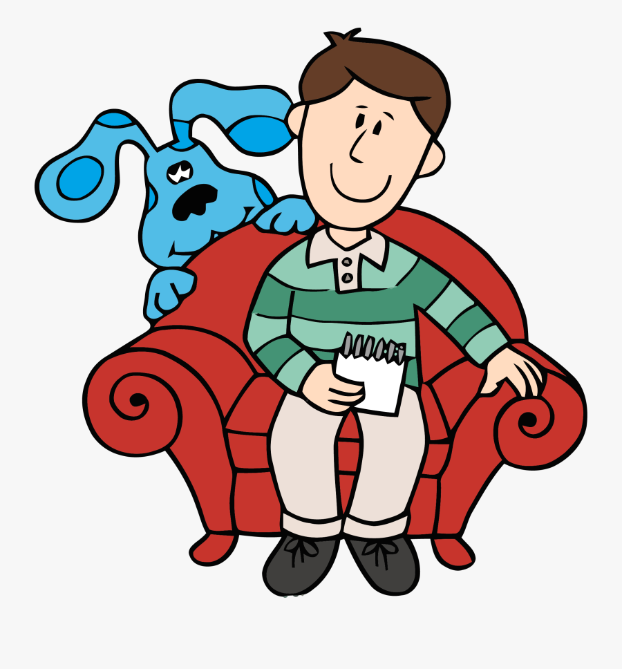 Temporary Blue"s Clues Clip Art And Man Clipart Png - Blue's Clues Steve Coloring Pages, Transparent Clipart