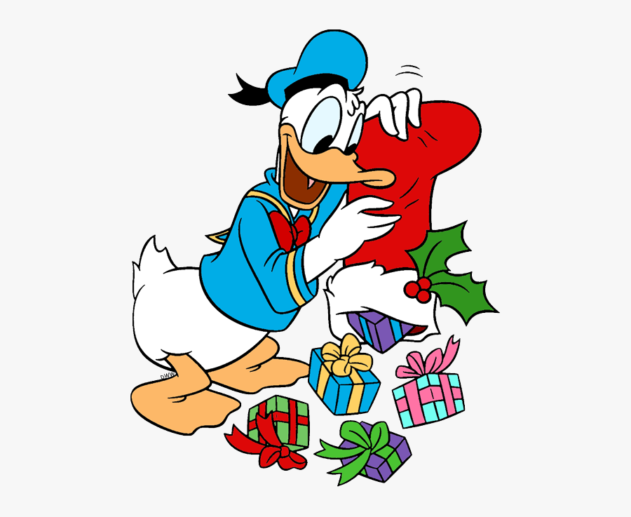 Donald Duck Christmas Funny, Transparent Clipart