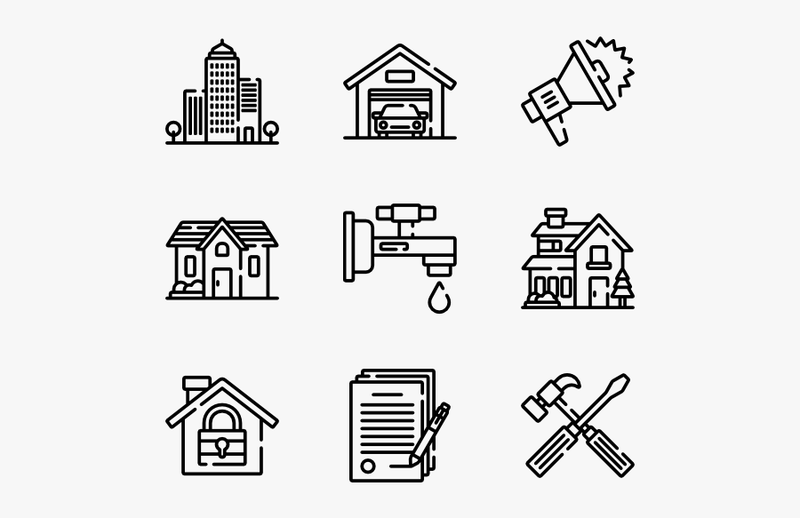 Real Estate - Mobile App Vector Icon, Transparent Clipart