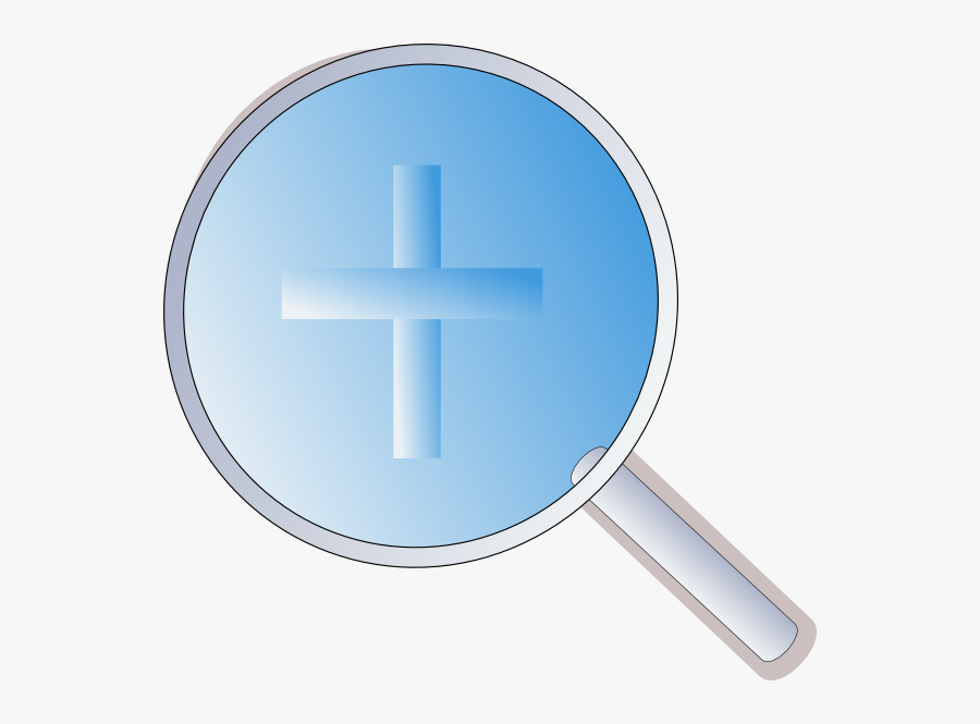 Magnifying Glass And Plus Sign, Transparent Clipart
