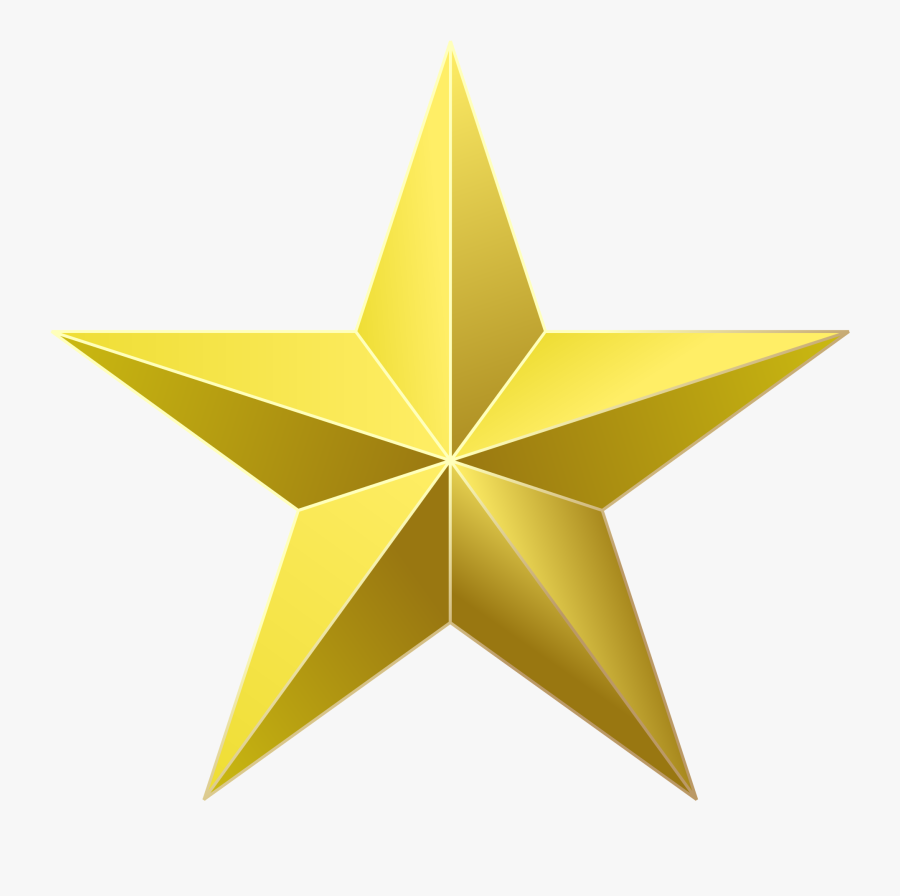 Clip Art Gold Star Award Image - Gold Star No Background, Transparent Clipart