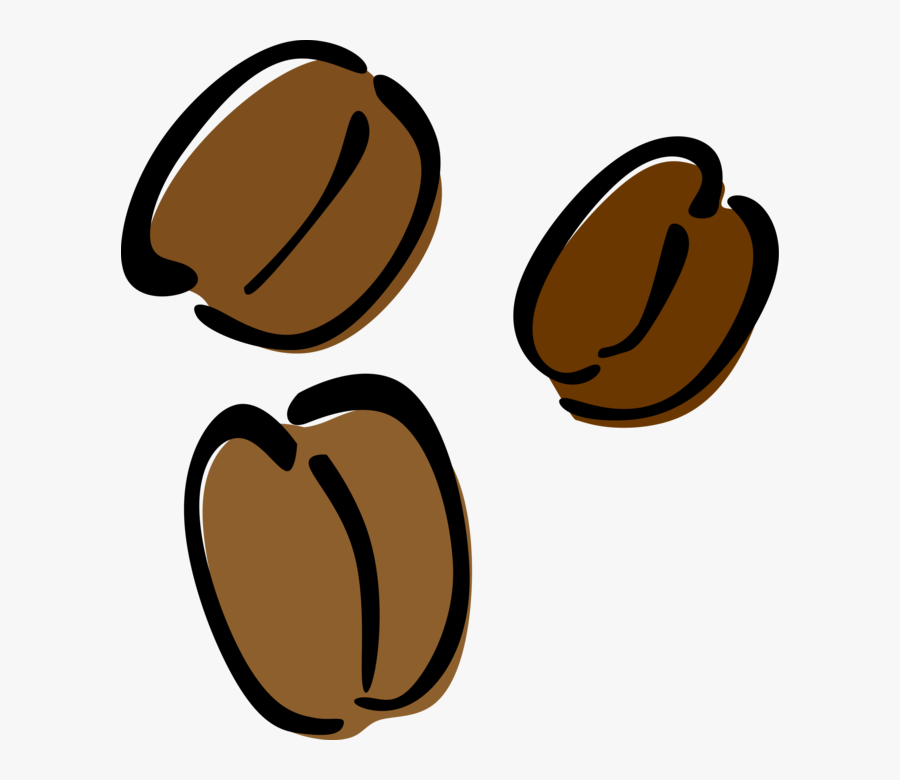 Vector Illustration Of Coffee Bean Seeds Of The Coffee - Clipart Coffee Beans Png, Transparent Clipart