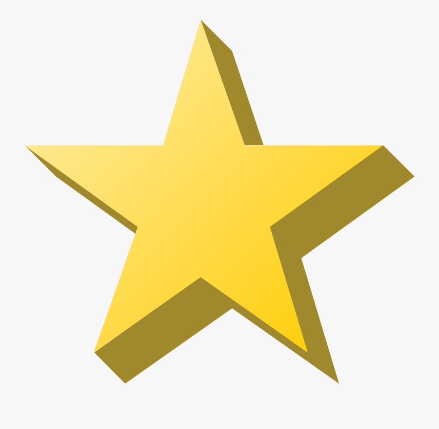 Animated Gold Star Clipart - Gold Star Gif Png, Transparent Clipart