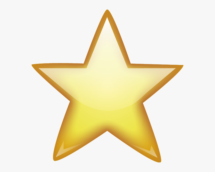 Golden Star Png Image Golden Star, Stars, Image, Concave, - Gold Star Emoji, Transparent Clipart