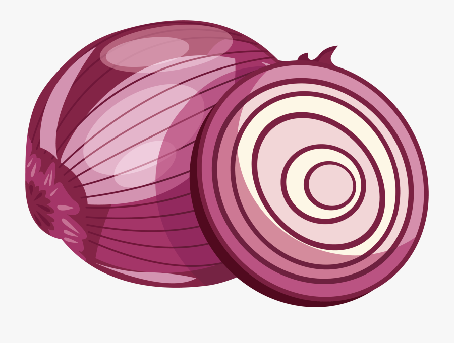 Black And White Library Red Purple Vegetable Transprent - Clipart Sliced Onions Png, Transparent Clipart