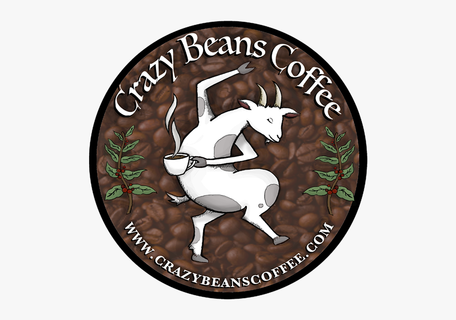 Crazy Beans Coffee Logo, Transparent Clipart