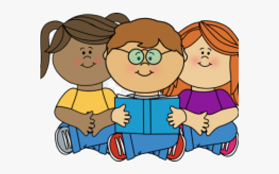 Reading Kids Clipart Corner Clip Art Transparent Png - Transparent Kids Reading Clipart, Transparent Clipart