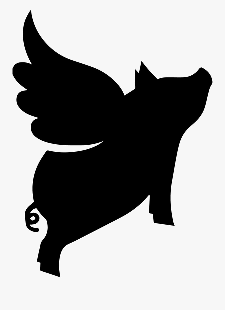 A Craft Workshop For Genre Authors - Clipart Flying Pig Silhouette, Transparent Clipart