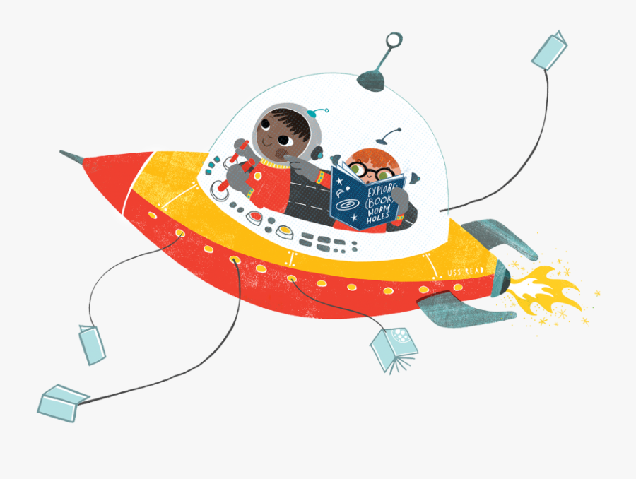 Kids Reading In A Rocket - Summer Reading Program 2019, Transparent Clipart