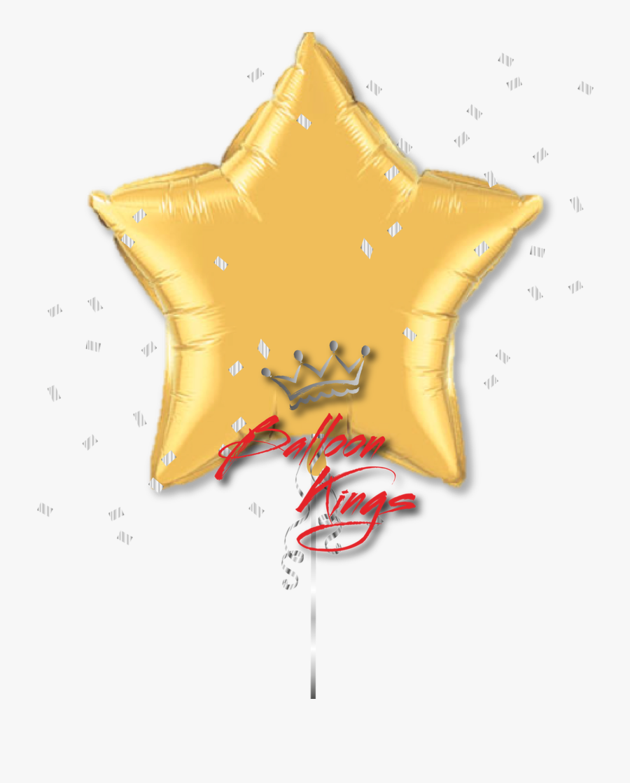 Large Gold Star - Balloon, Transparent Clipart