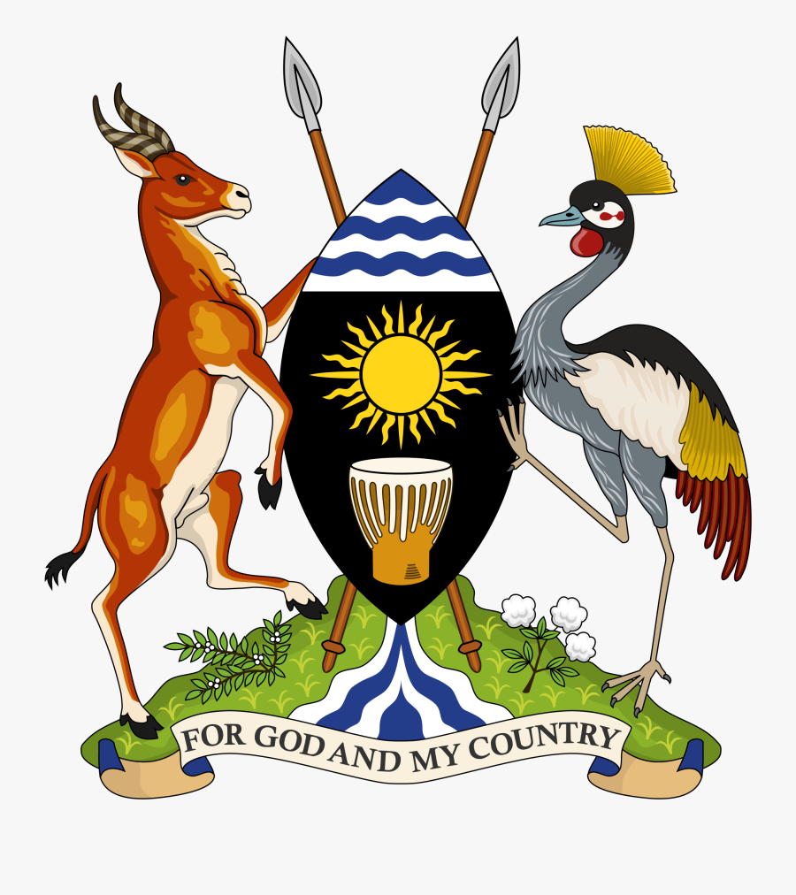 Coat Of Arms Of The Republic Of Uganda - Uganda Coat Of Arms Png, Transparent Clipart