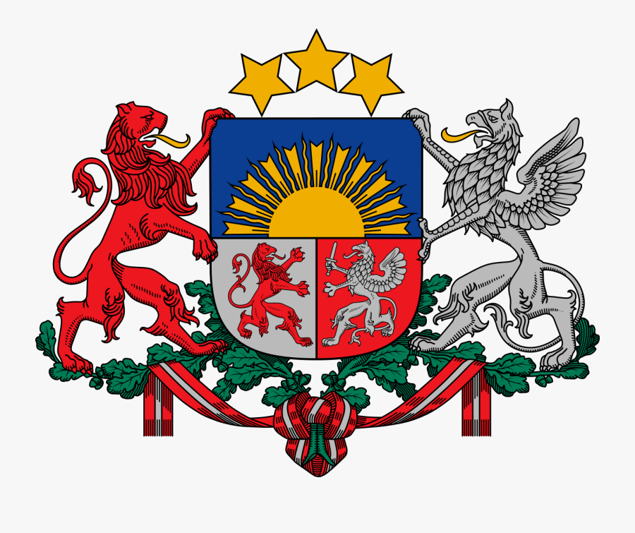 Latvia Coat Of Arms, Transparent Clipart