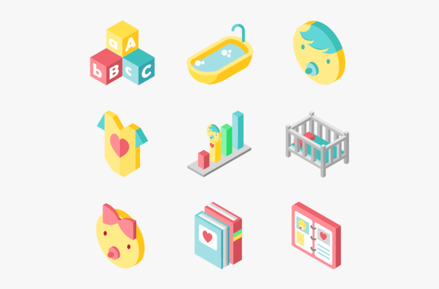 Kids Icons, Transparent Clipart