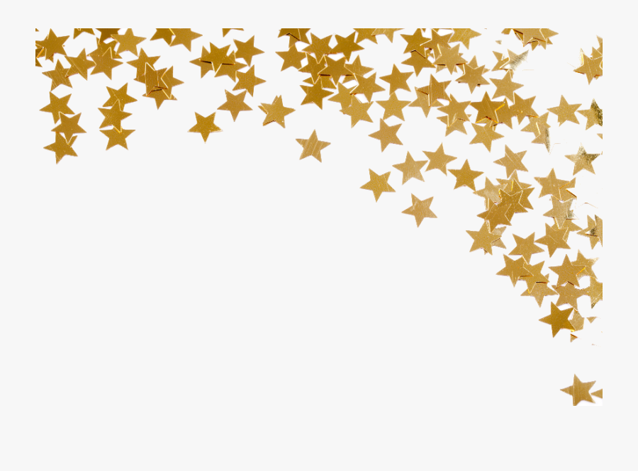 Transparent Gold Stars Png - Gold Stars Border Transparent , Free