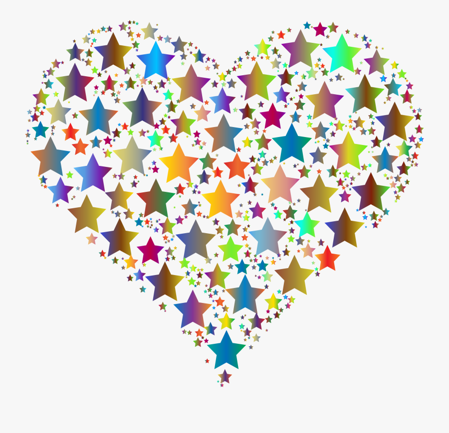 Transparent Star Clip Art Png - Png Transparent Heart Stars, Transparent Clipart