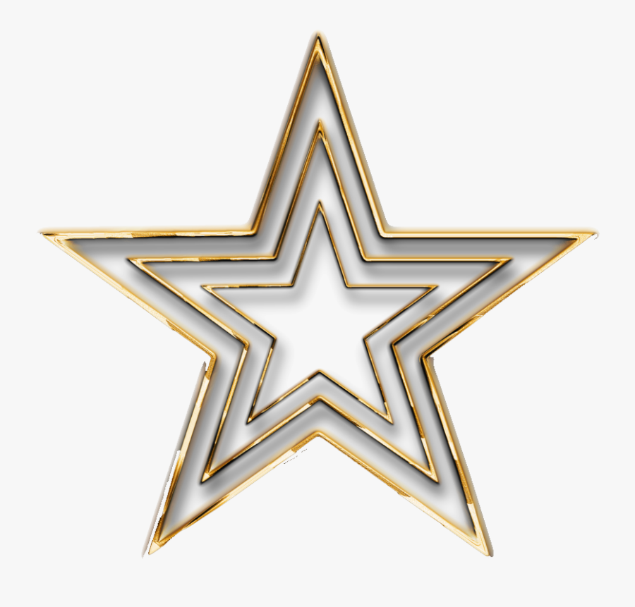 3d Gold Star Transparent Png - Morocco Flag Star Png, Transparent Clipart