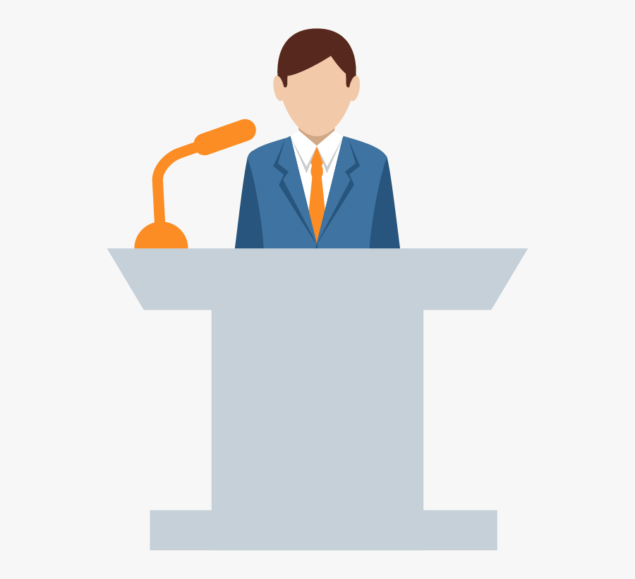 Business Meeting Clipart Png Image - Icon Orator, Transparent Clipart