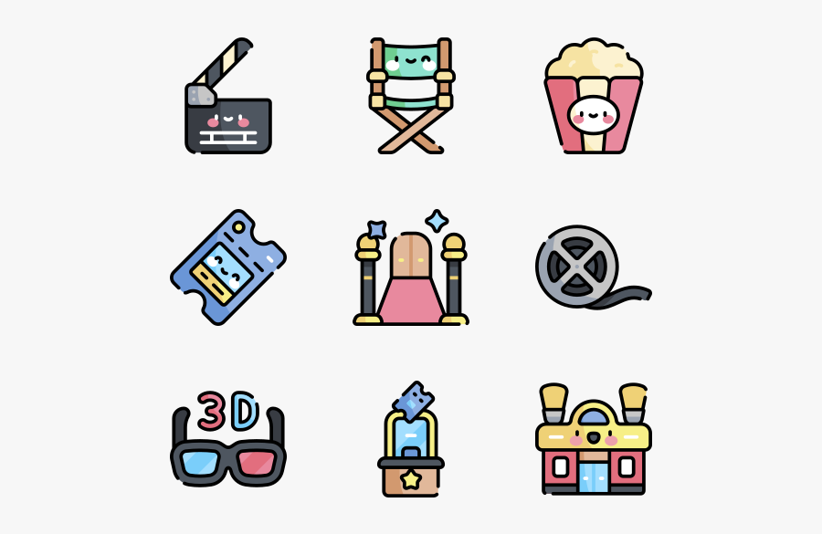 Cinema - Icon Vector Electricity Png, Transparent Clipart