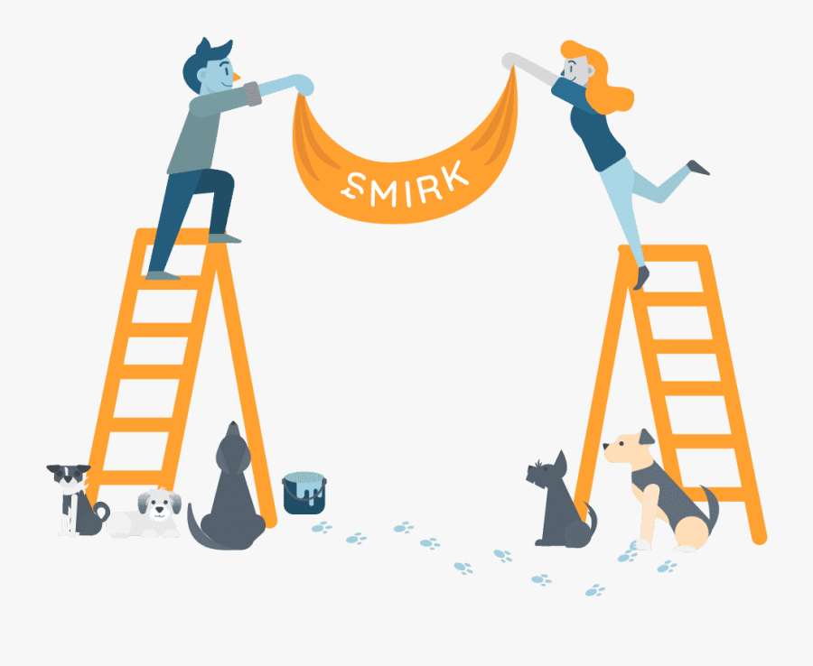 Meet Team Smirk Illustration, Transparent Clipart