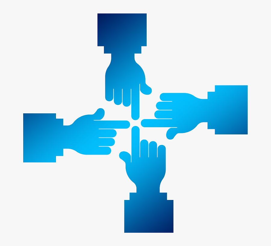 Hands Finger Touch Team Png Image - Team Hands Together Transparent, Transparent Clipart