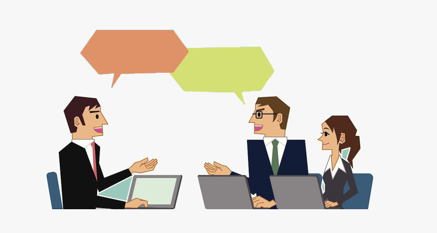 Clipart Business Meeting - Meeting Discussion Clip Art, Transparent Clipart