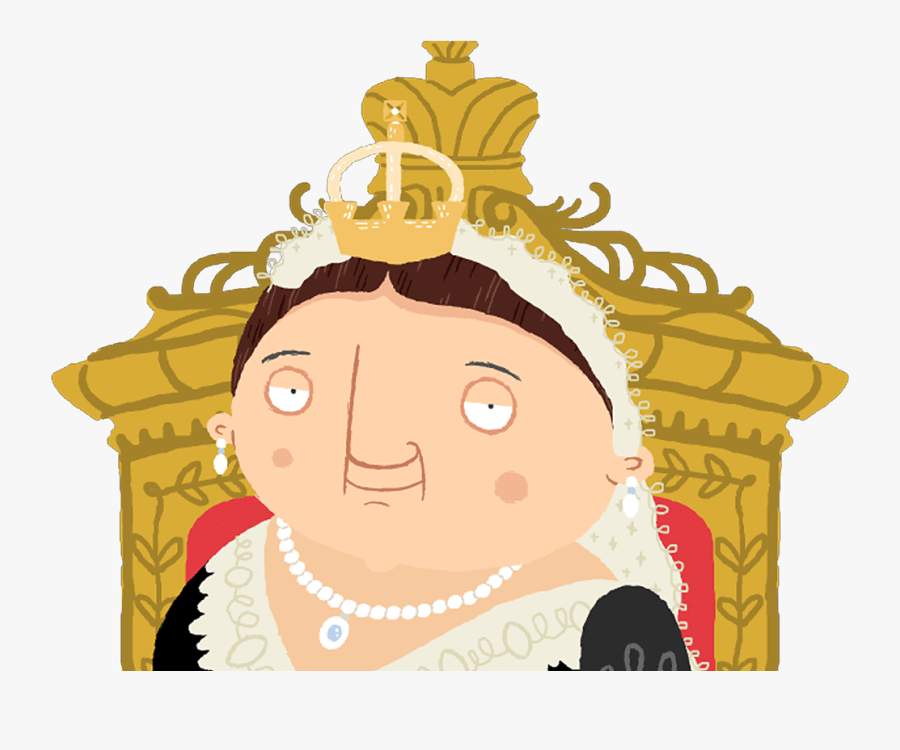 Queen Victoria Sitting On The Throne, Transparent Clipart